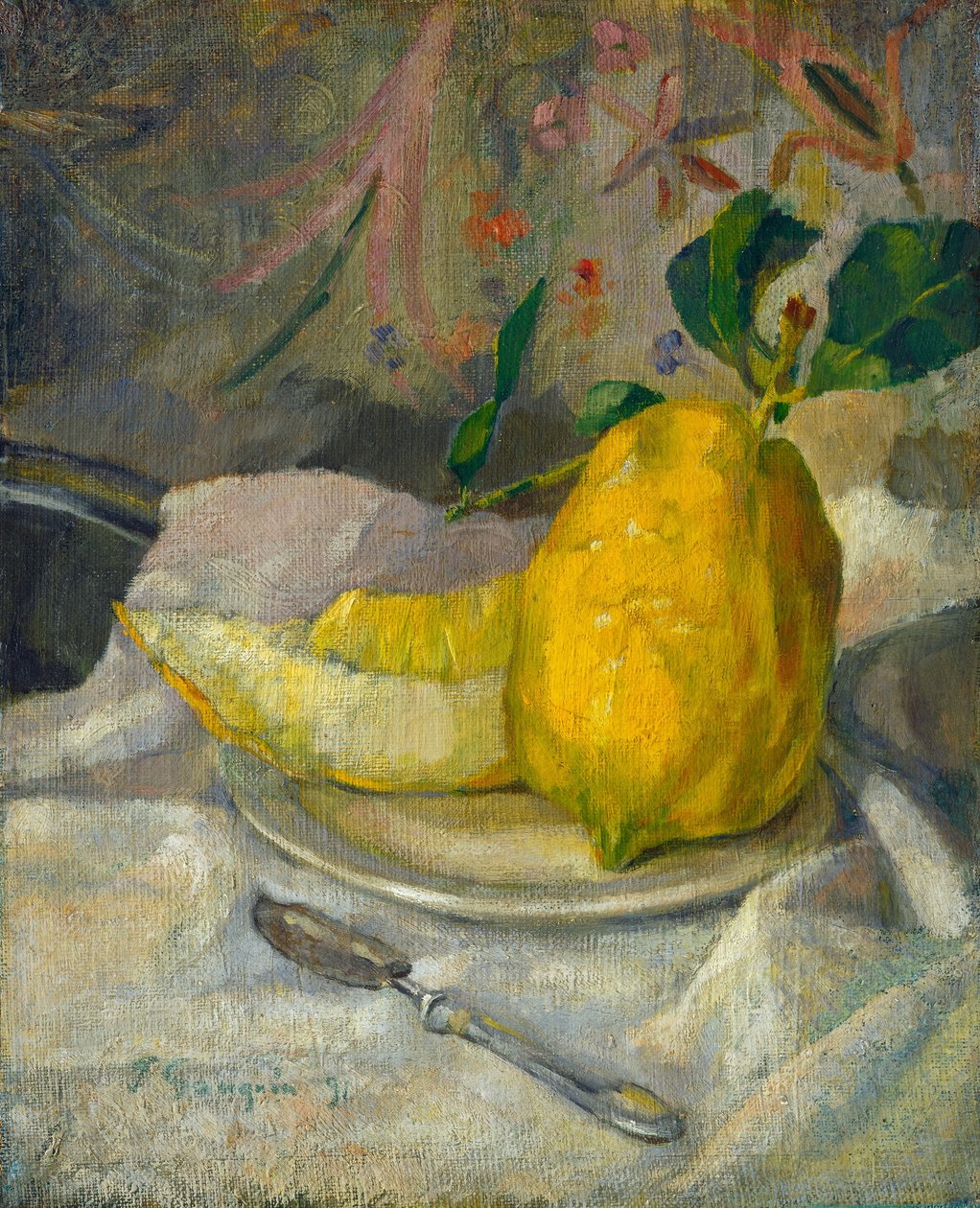 Melon og sitron, ca. 1900. av Unbekannt