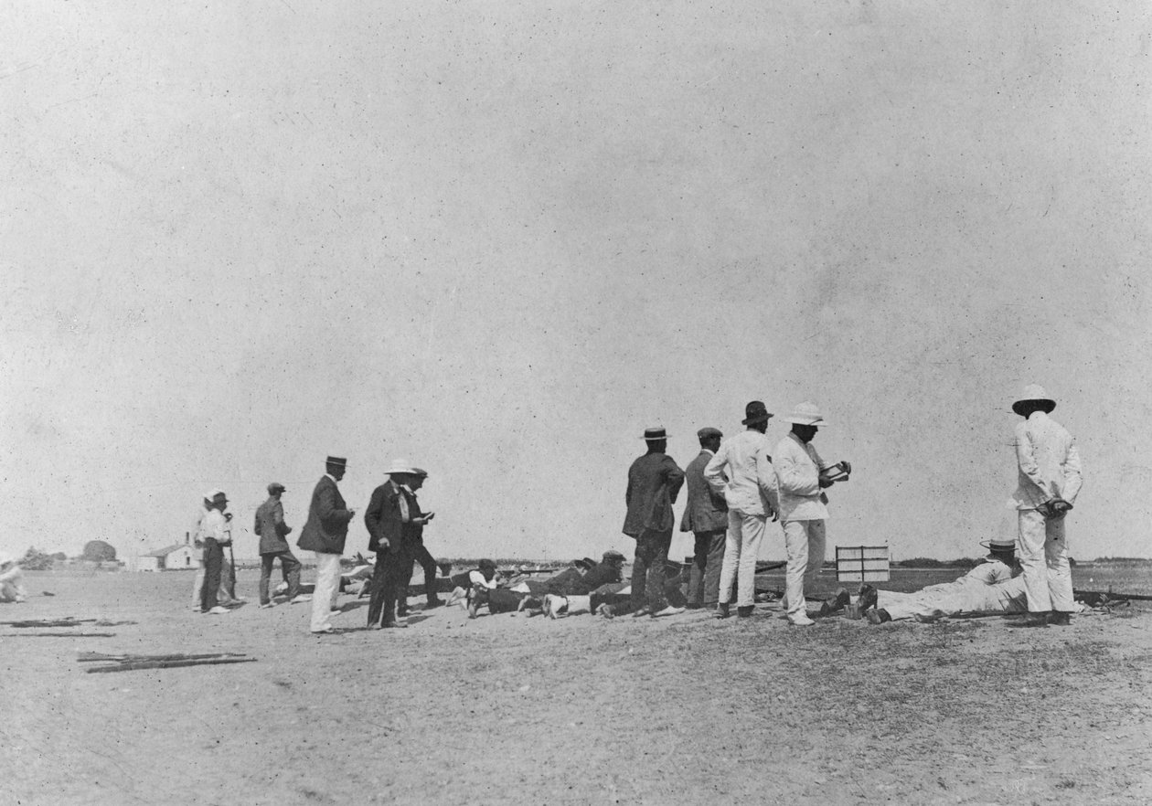 Menn på en riflebane, 1900-tallet av Unbekannt