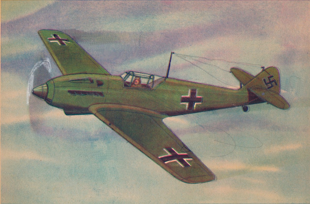 Messerschmitt M.E. 109 jagerfly monoplan, c1944. av Unbekannt