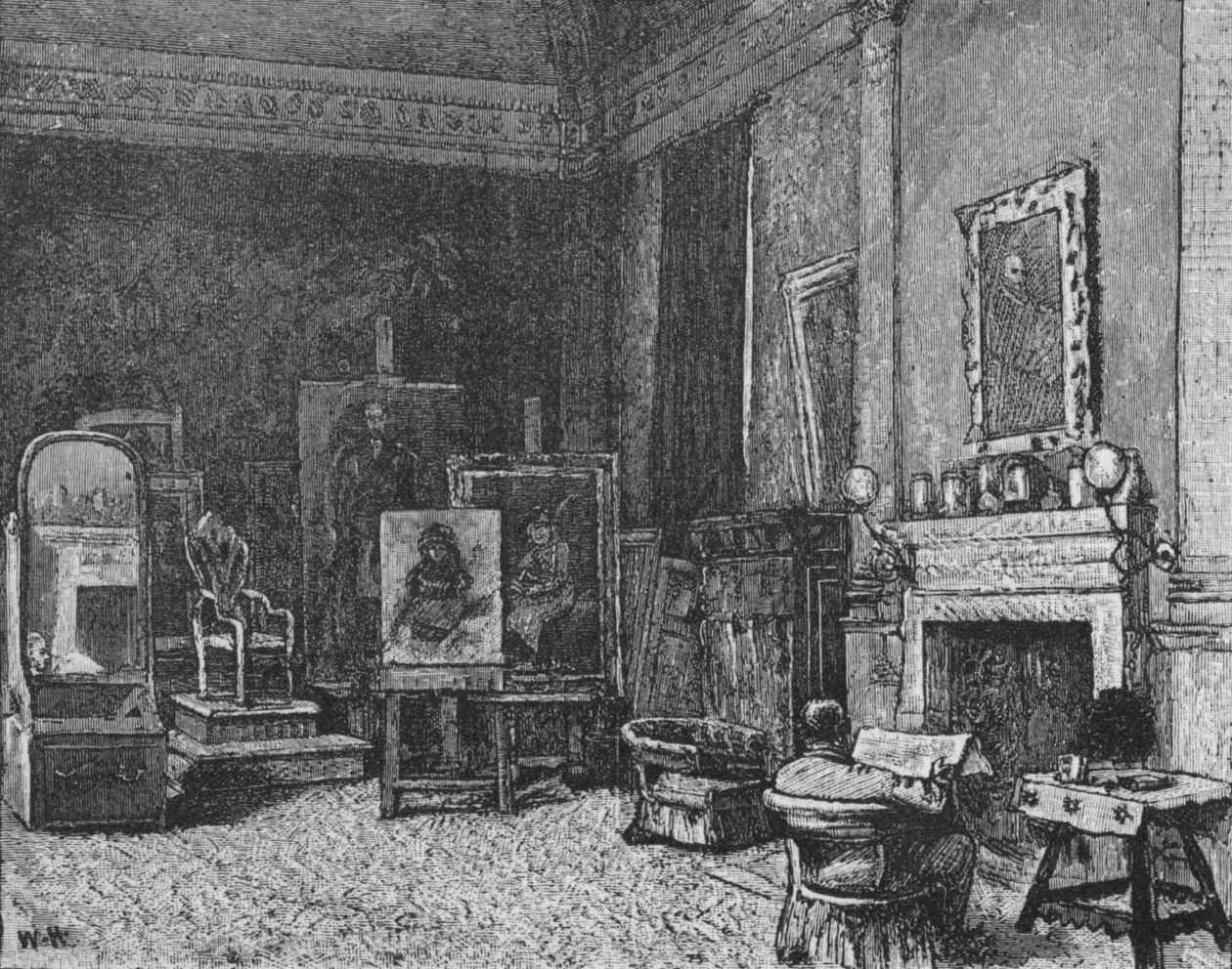 Millaiss Studio, 1890 av Unbekannt