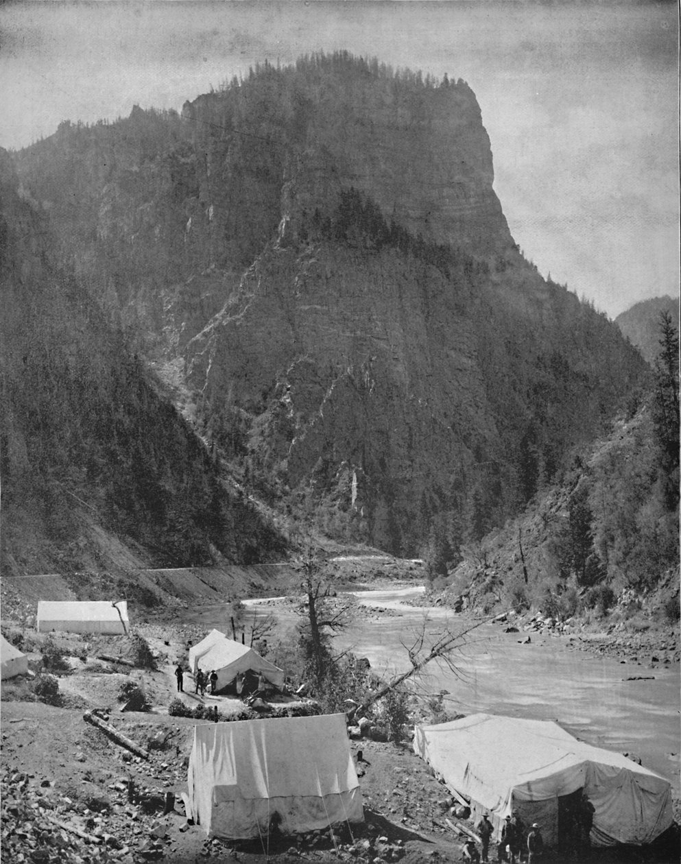 Mining Camp, Nevada, c1897. av Unbekannt