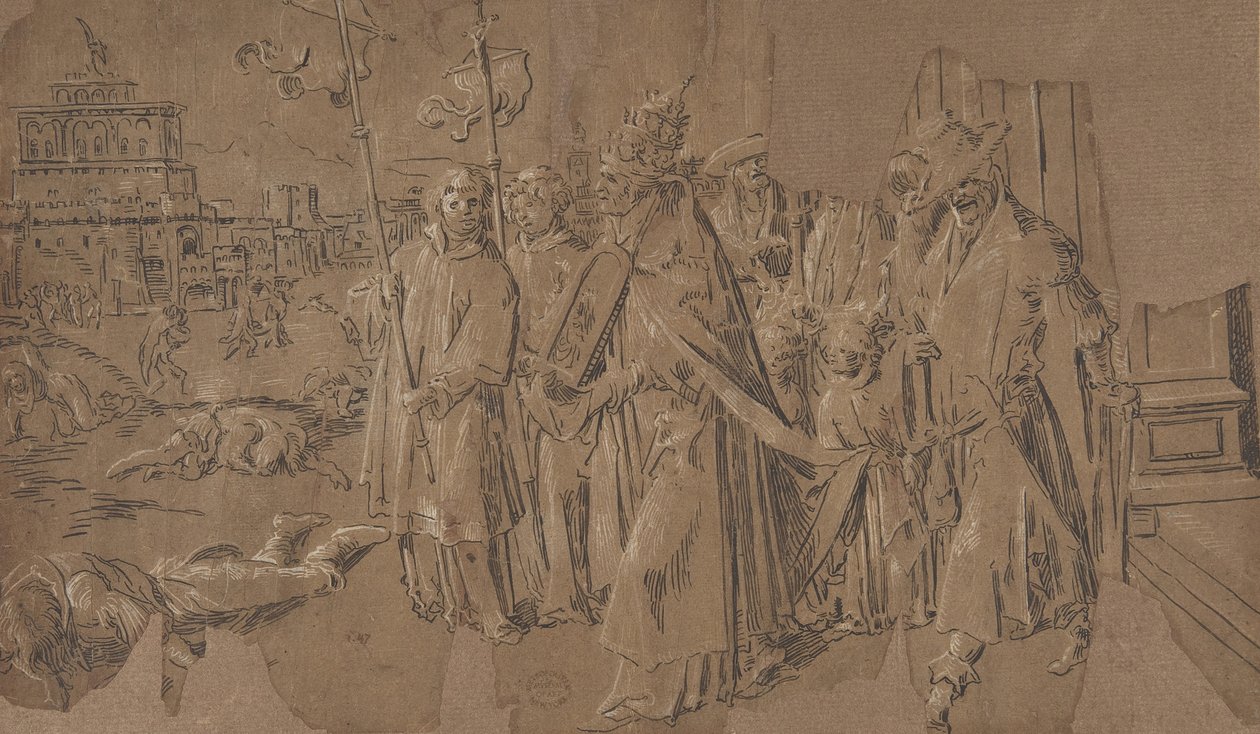 Miracle of Saint Gregory, 1500-tallet. av Unbekannt