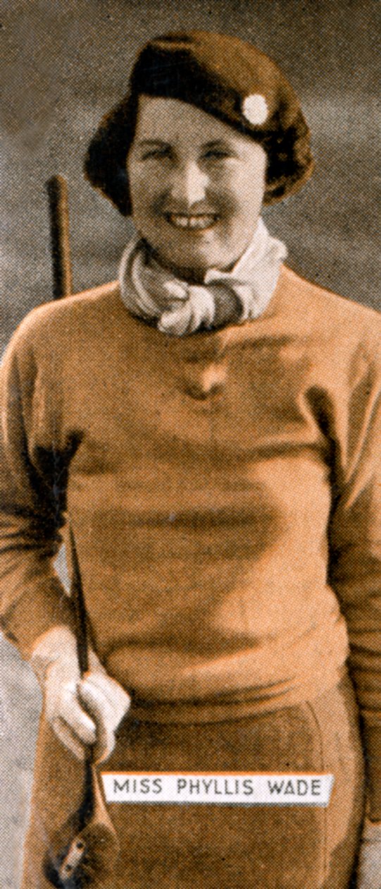 Miss Phyllis Wade, engelsk golfmester for kvinner, 1934 av Unbekannt