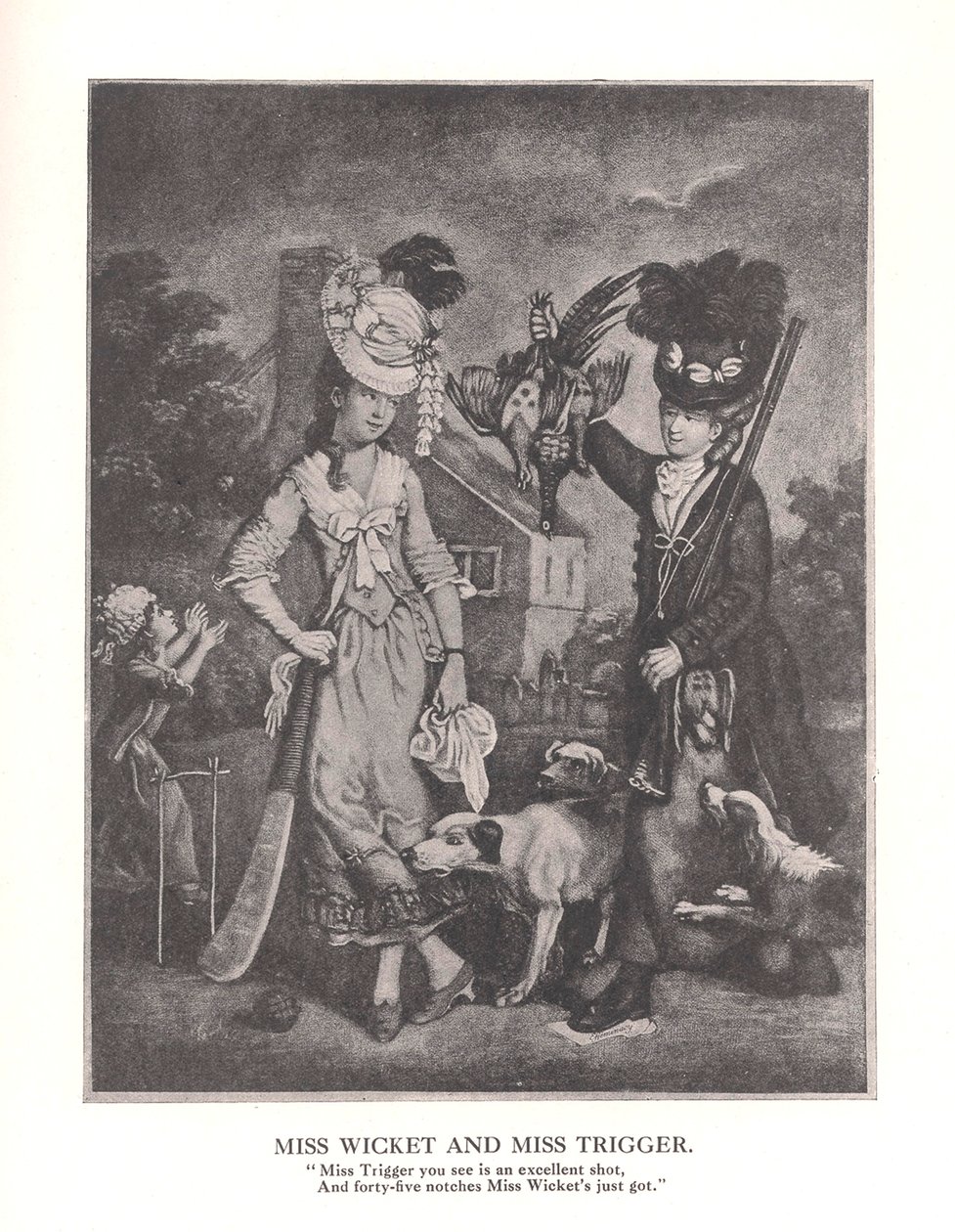 Miss Wicket og MissTrigger, c1778 1912 av Unbekannt