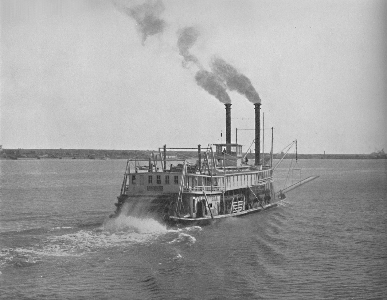 Mississippi River Steamer, c1897. av Unbekannt
