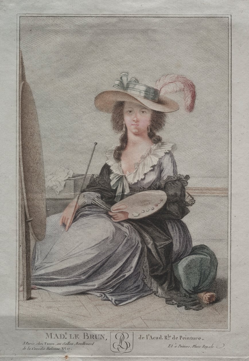 Fru Vigée Lebrun, ca. 1800. av Unbekannt