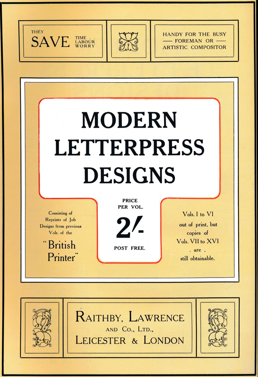 Moderne boktrykkdesign – prisdesign, 1909. av Unbekannt