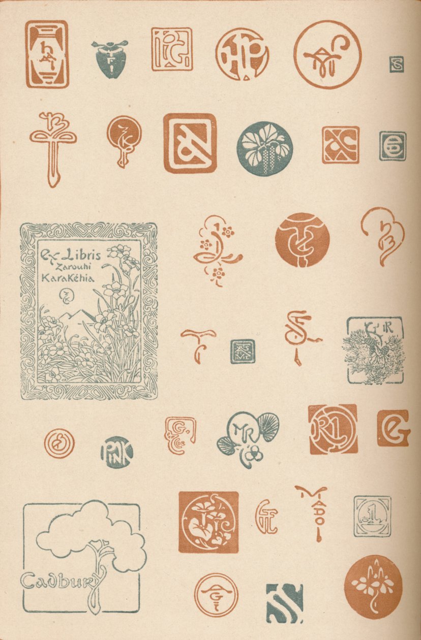 Monograms and Marks, c1890, 1905 av Unbekannt