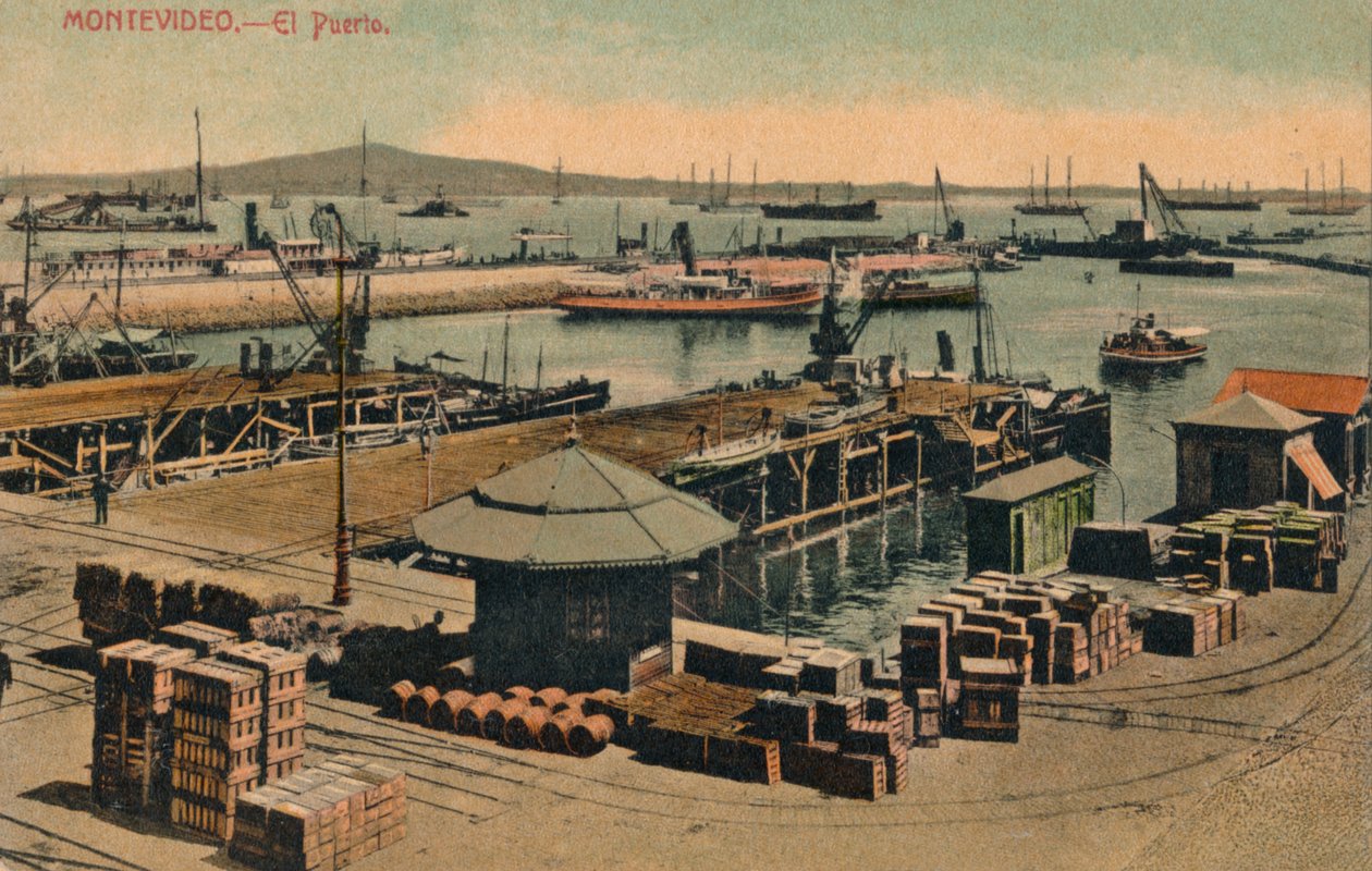 Montevideo - Havnen, ca 1900 av Unbekannt