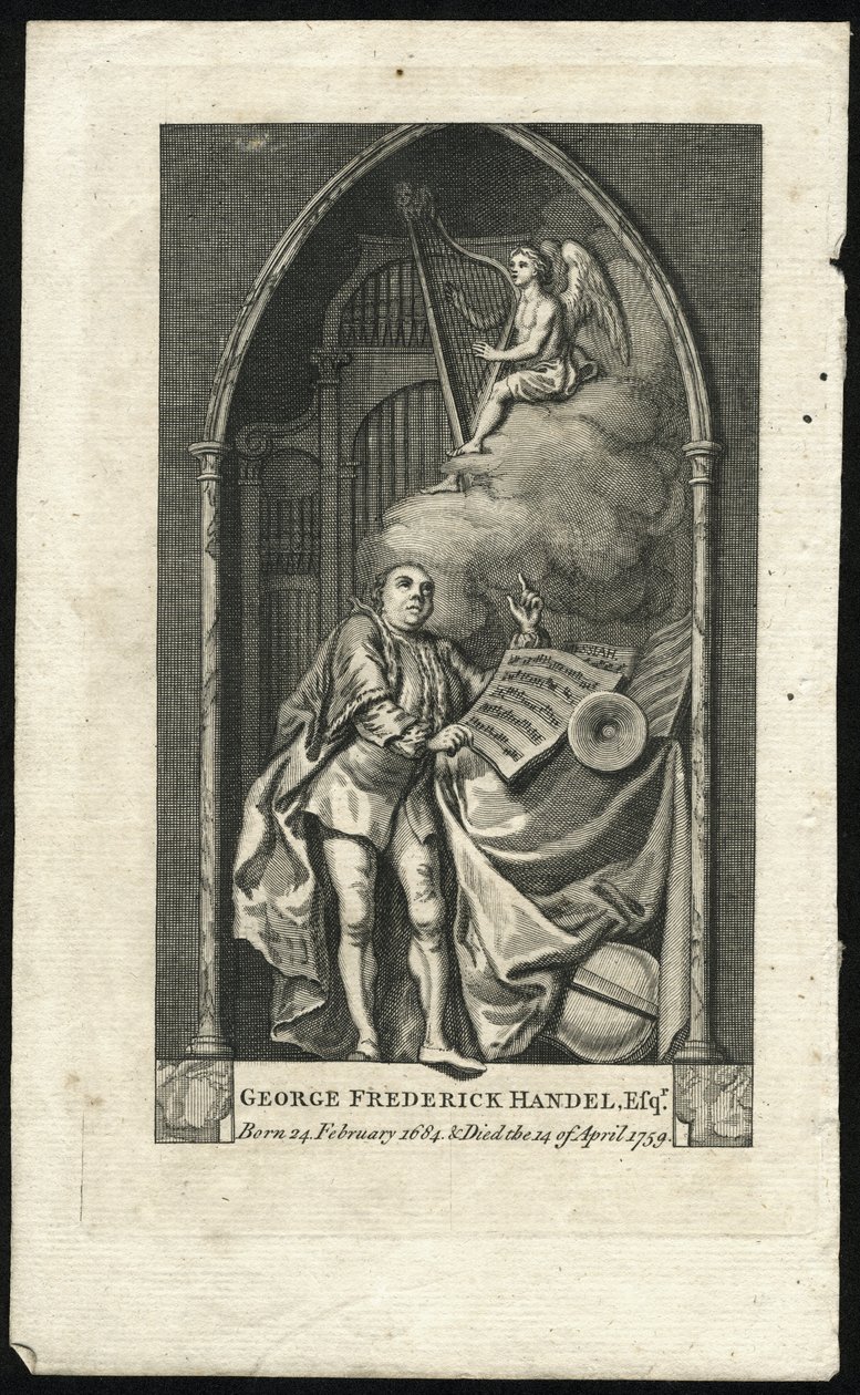Monument til Georg Friedrich Handel av Unbekannt