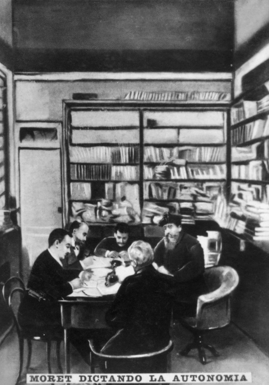 Moret dikterer autonomien, c1910 av Unbekannt