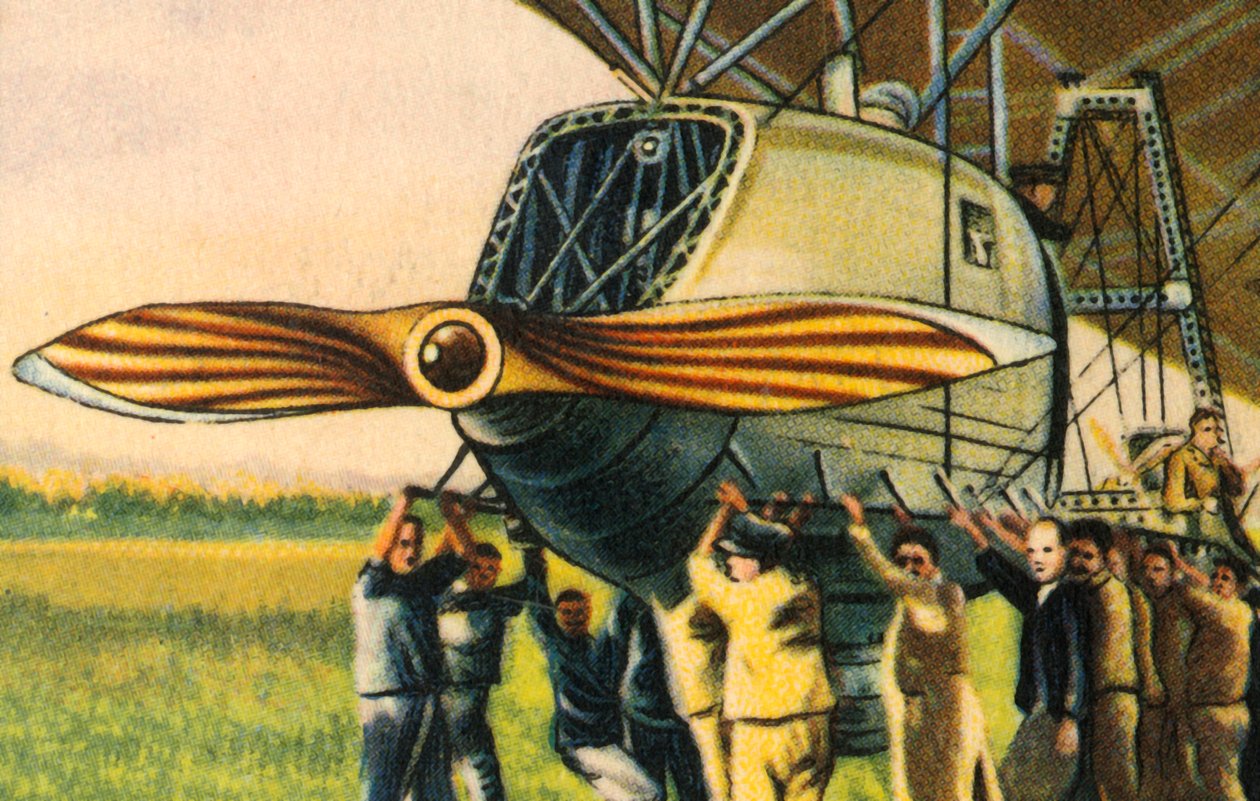 Motorgondol av en zeppelin, 1932. av Unbekannt
