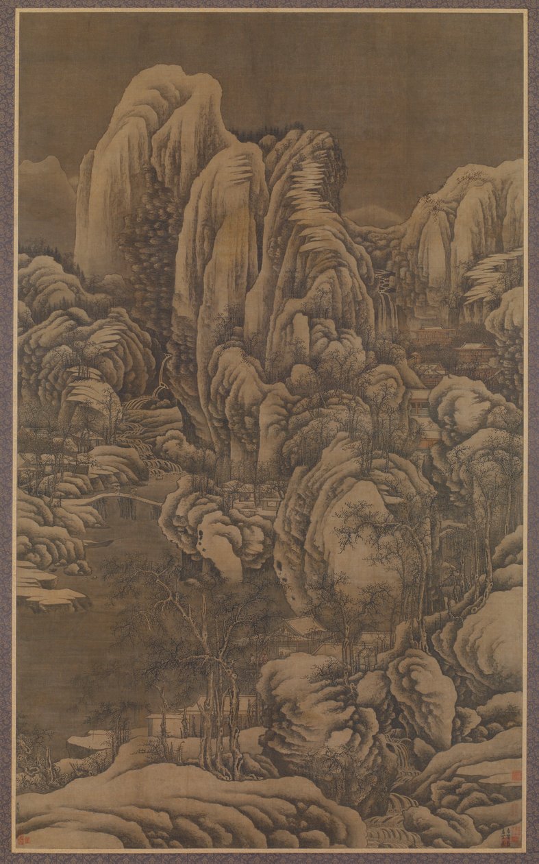 Mount Emei under Heavy Snow, 1600-tallet. av Unbekannt