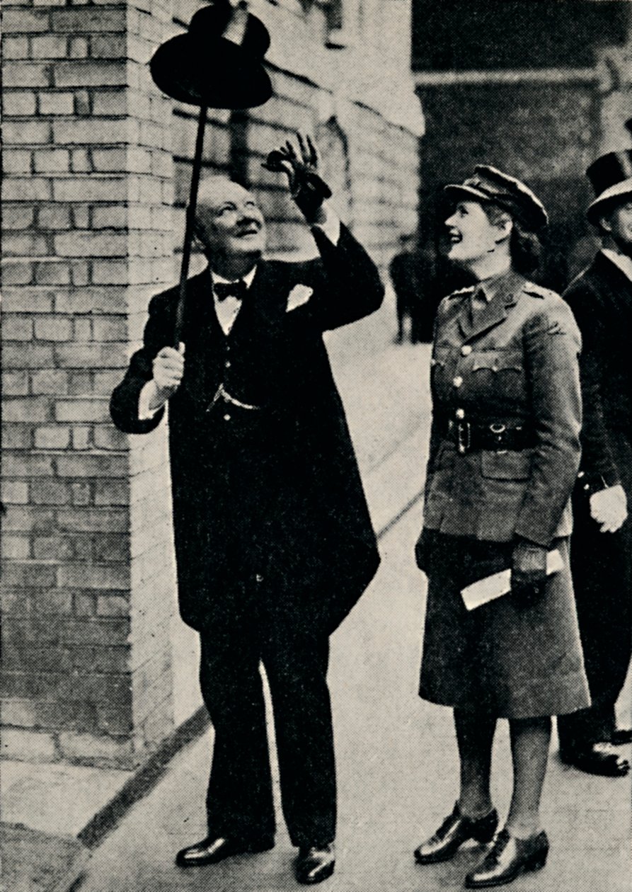 Mr. Churchill i muntert humør, 1940-tallet, 1945. av Unbekannt