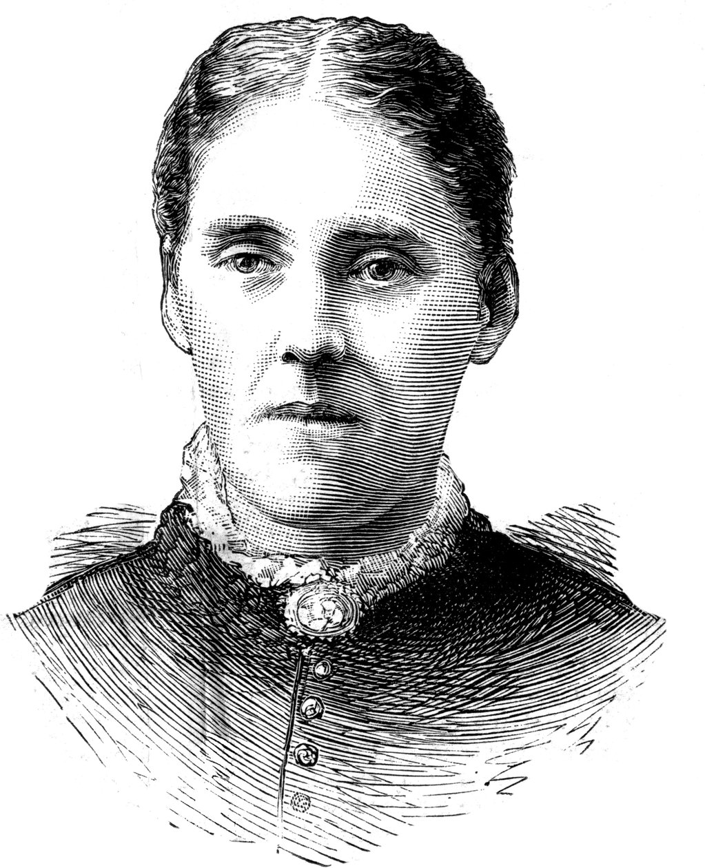 Fru Houghton, kone til pastor John Houghton, 1886 av Unbekannt