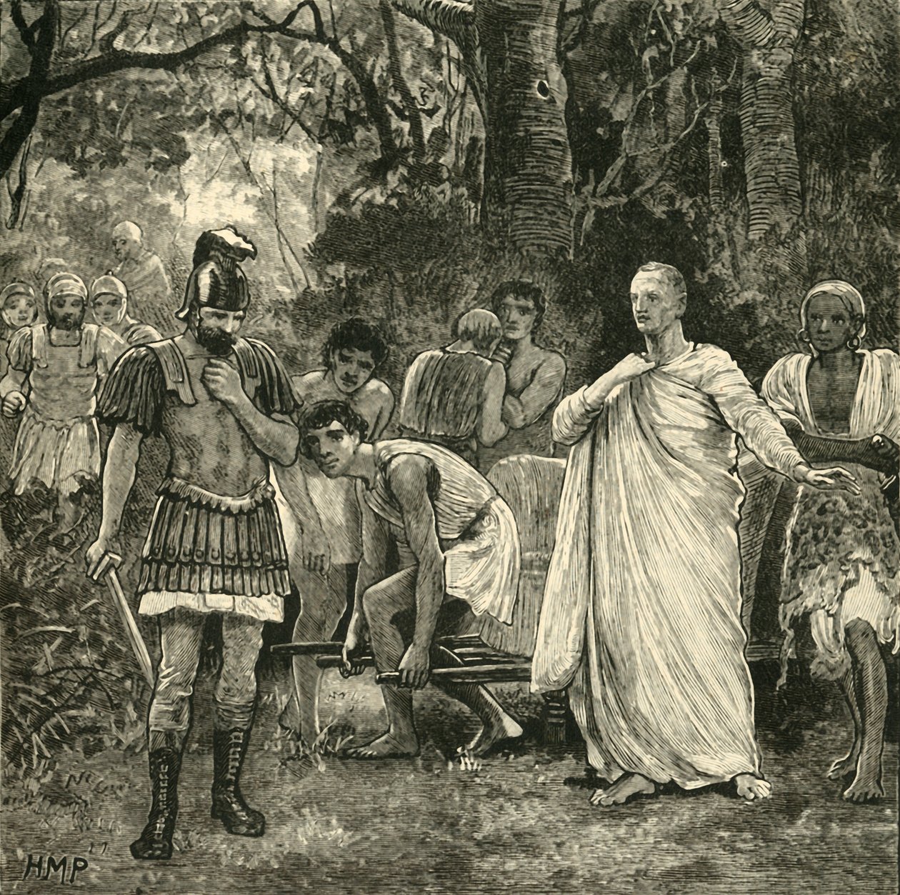 Mordet på Cicero, 1890. av Unbekannt