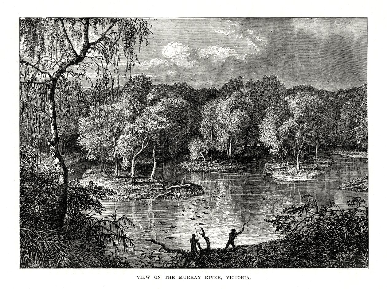 Murray River, Victoria, Australia, 1877 av Unbekannt