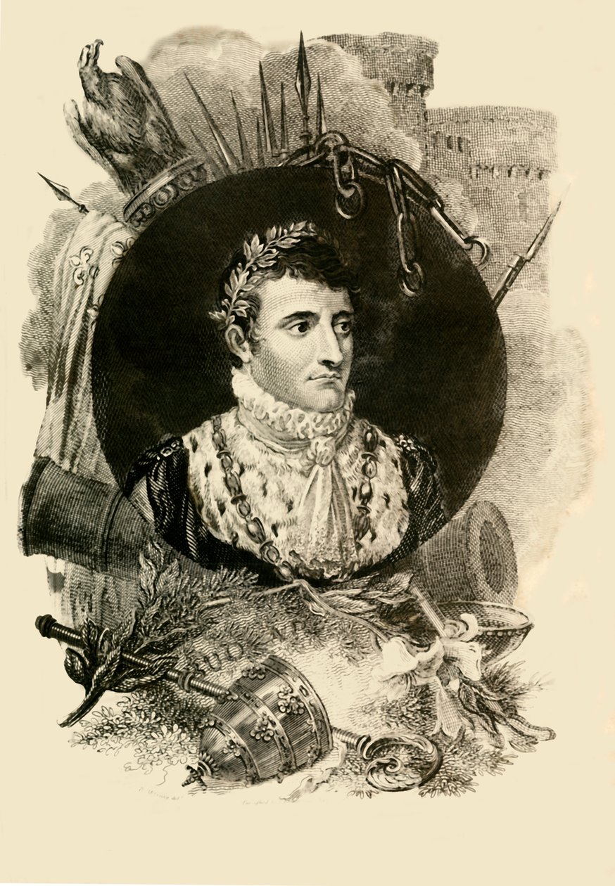 Napoleon Buonaparte, 1769-1821, 1816. av Unbekannt