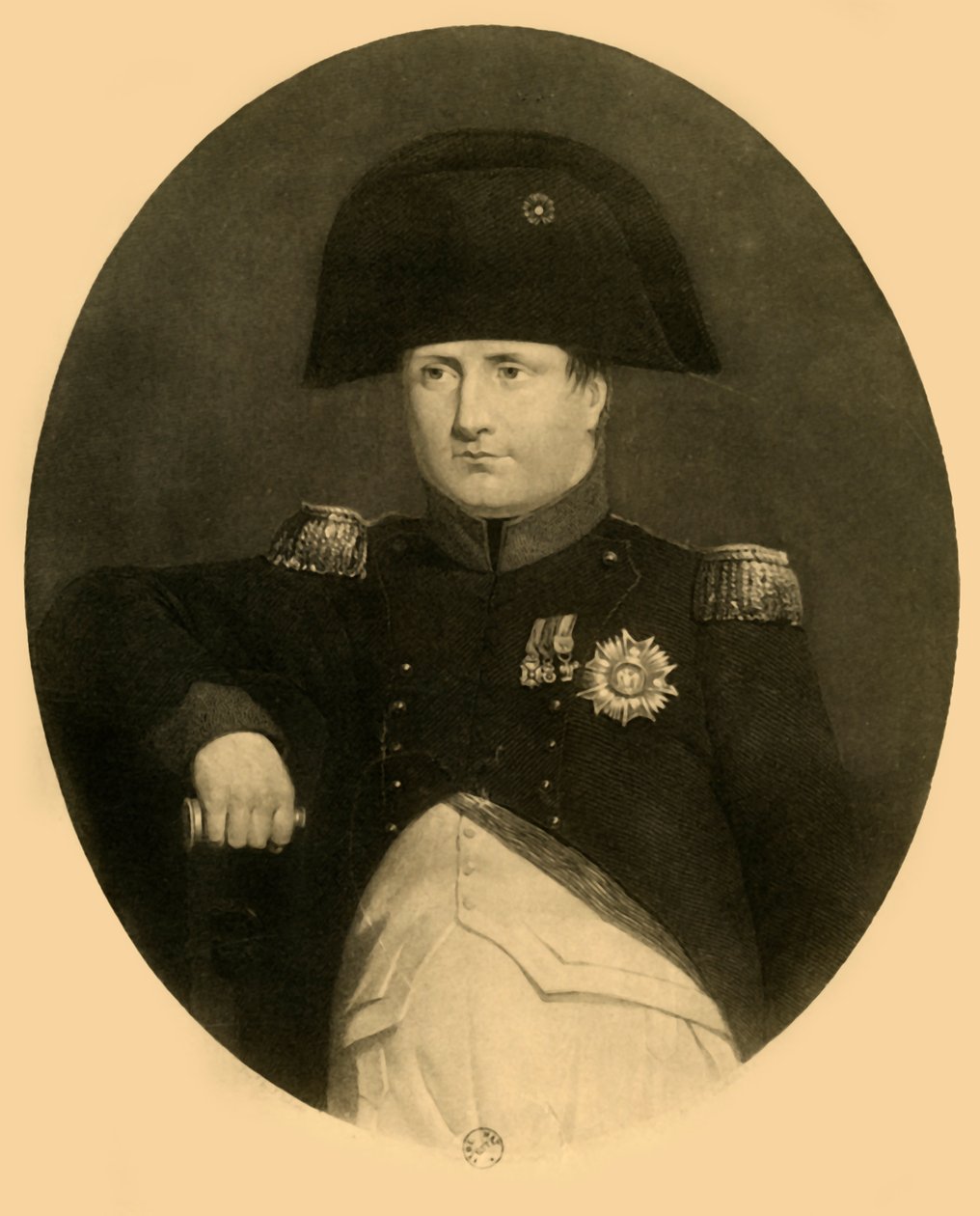 Napoleon om bord på Bellerophon, juli 1815, 1921. av Unbekannt