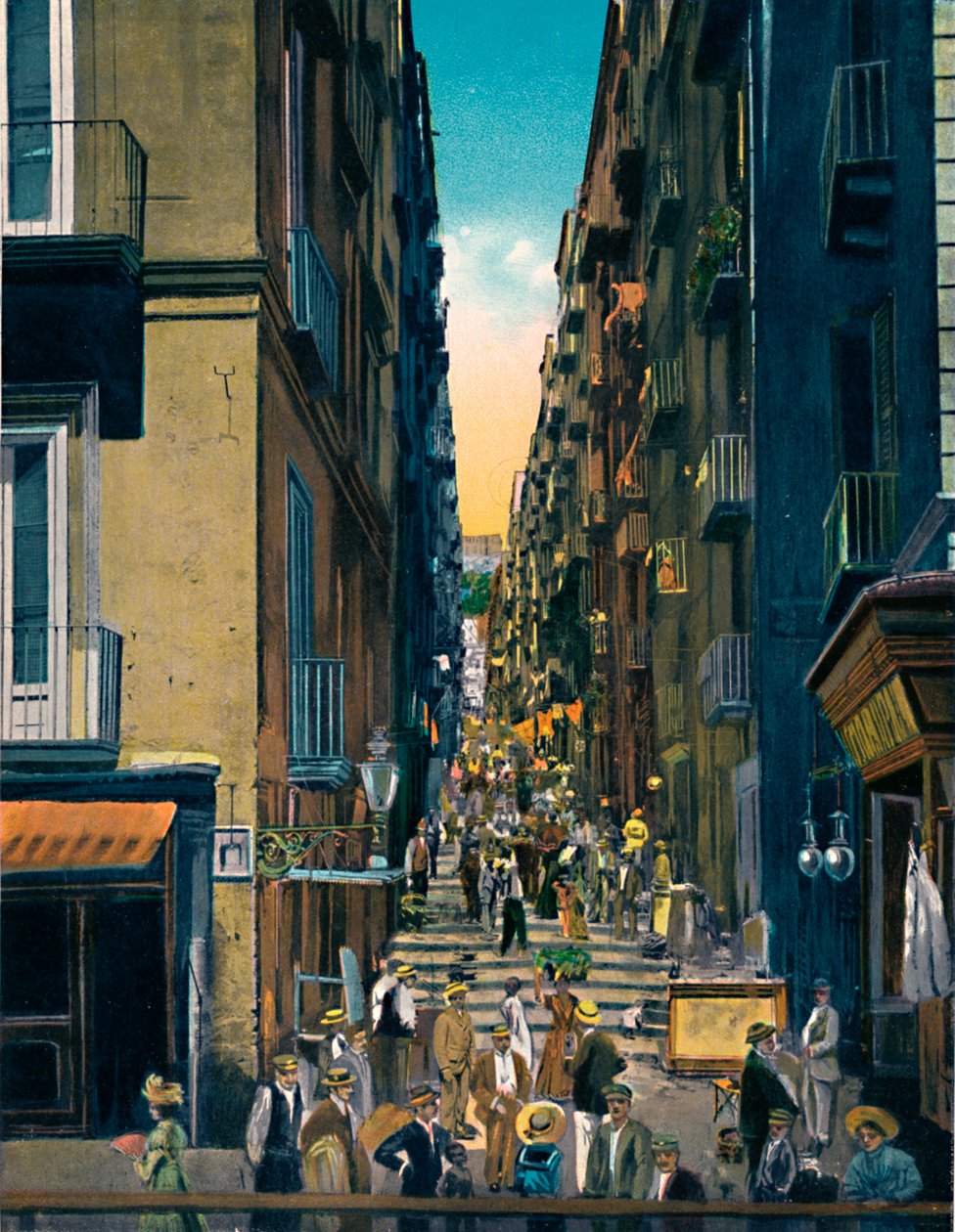 Napoli - Gradoni Di Chiaia, ca 1900. av Unbekannt
