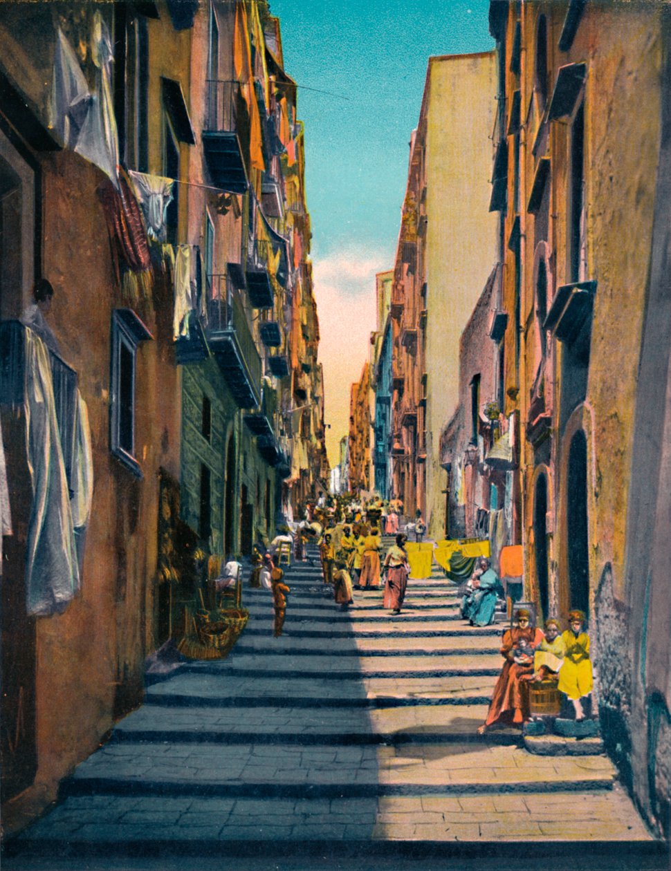 Napoli - Pallonetti Santa Lucia, ca 1900. av Unbekannt