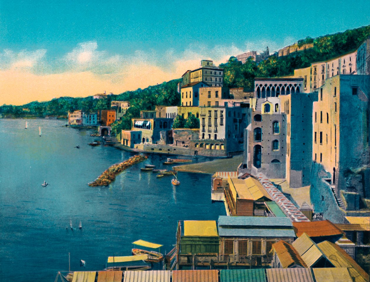 Napoli - Posillipo, ca 1900. av Unbekannt