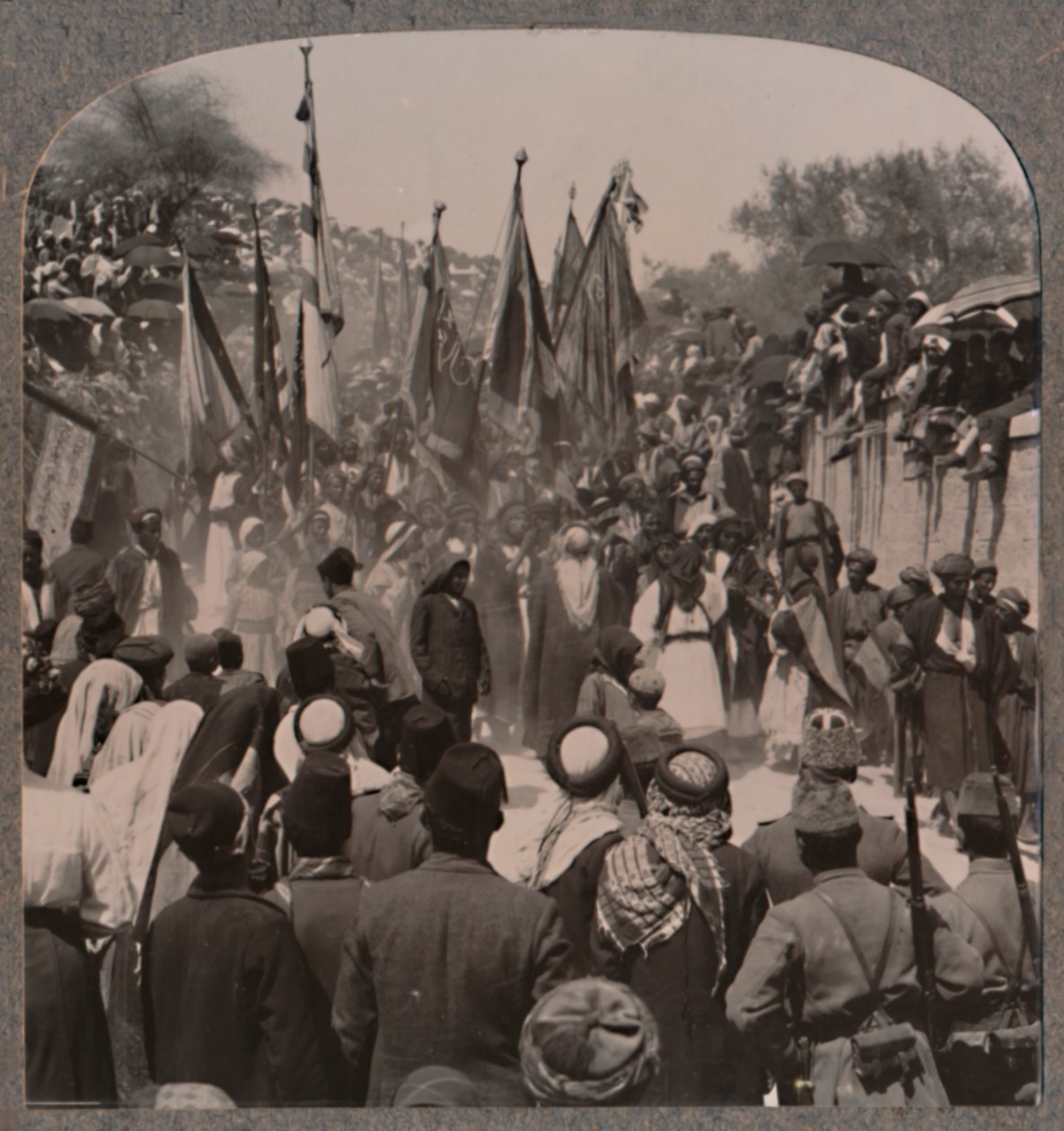 Nebi Musa prosesjon, c1900 av Unbekannt