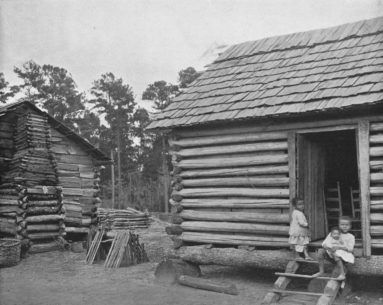 Negro Log Huts, Thomasville, Georgia, USA, c1900. av Unbekannt