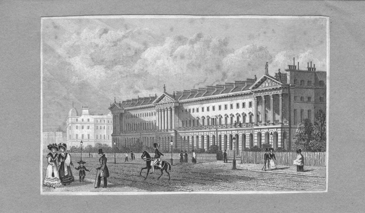 Nyklassisk bygning, 1800-tallet. av Unbekannt