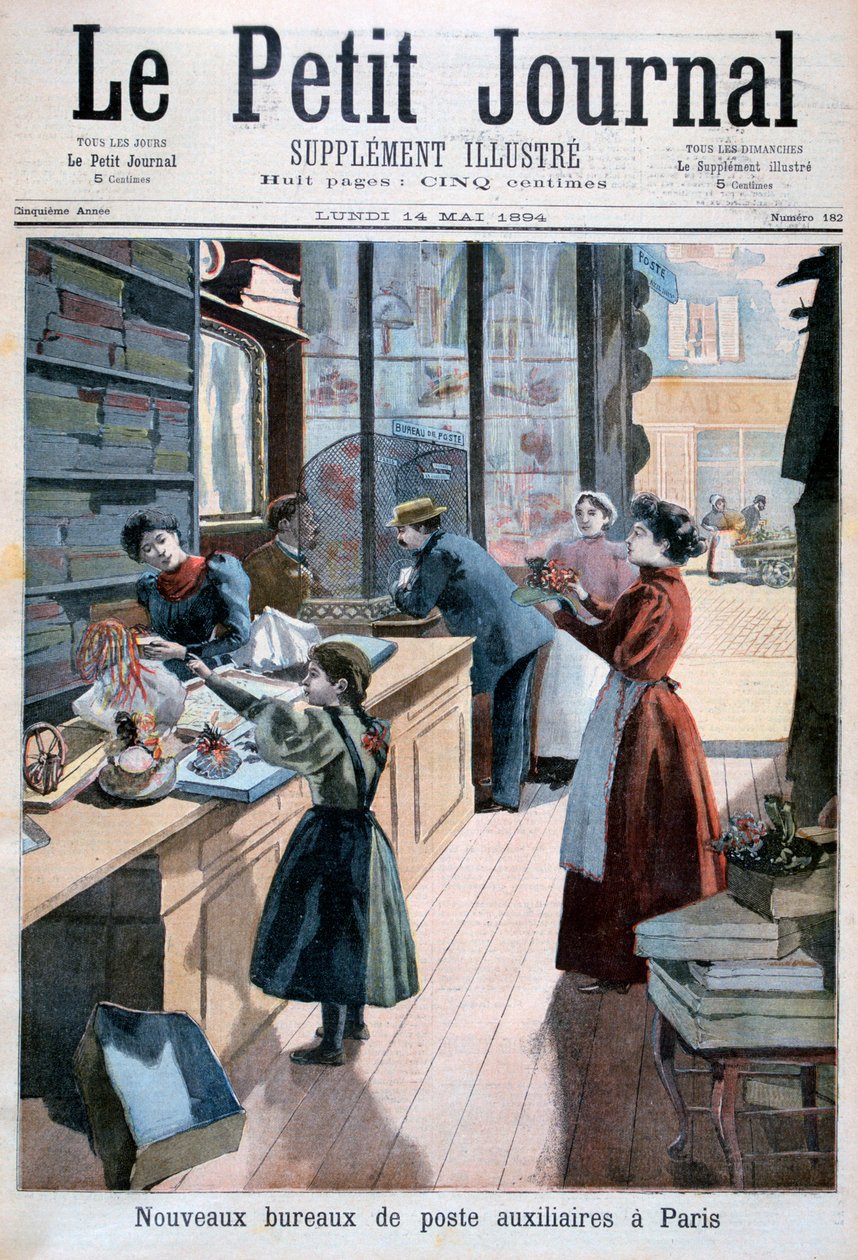Nye hjelpepostkontorer, Paris, 1894 av Unbekannt