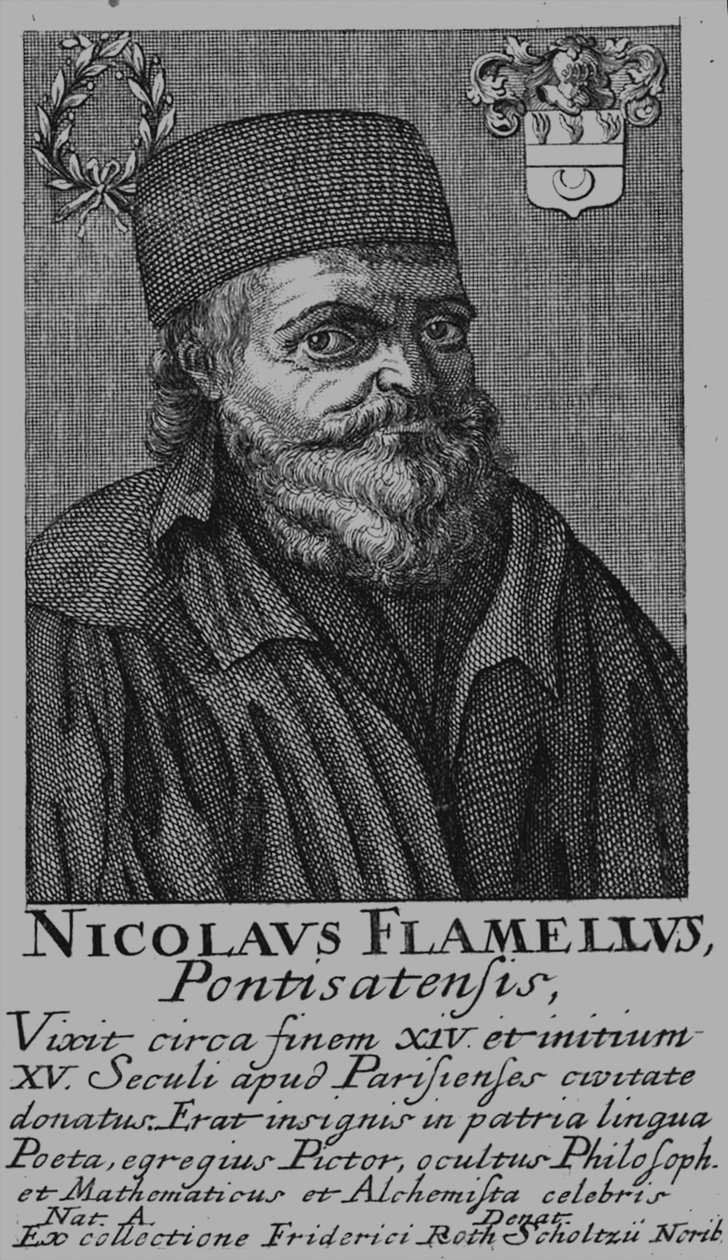 Nicolas Flamel 1330-1418 av Unbekannt