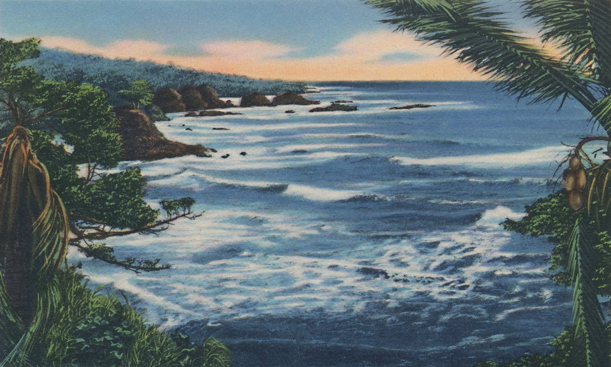 North Coast, Trinidad, B.W.I., ca 1940-tallet. av Unbekannt
