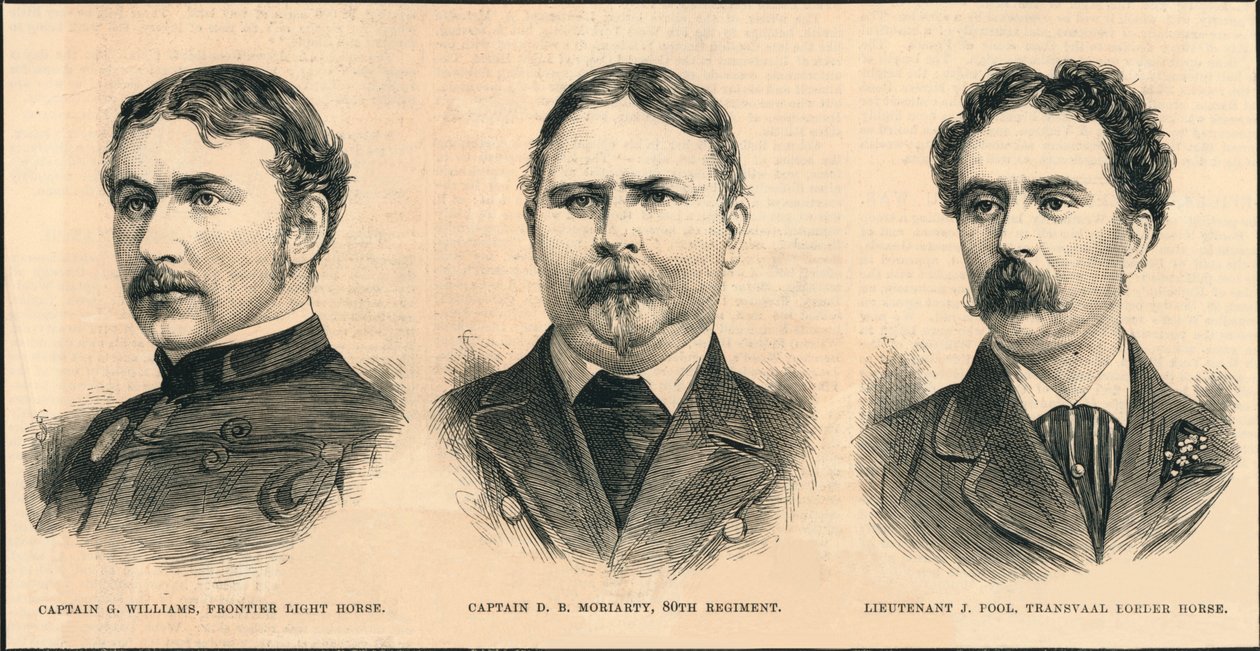 Offiserer drept i Zulu-krigen, 1879. av Unbekannt