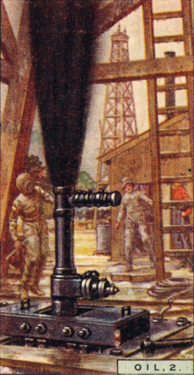 Oil, 2. - Controlling a Gusher, U.S.A., 1928 av Unbekannt