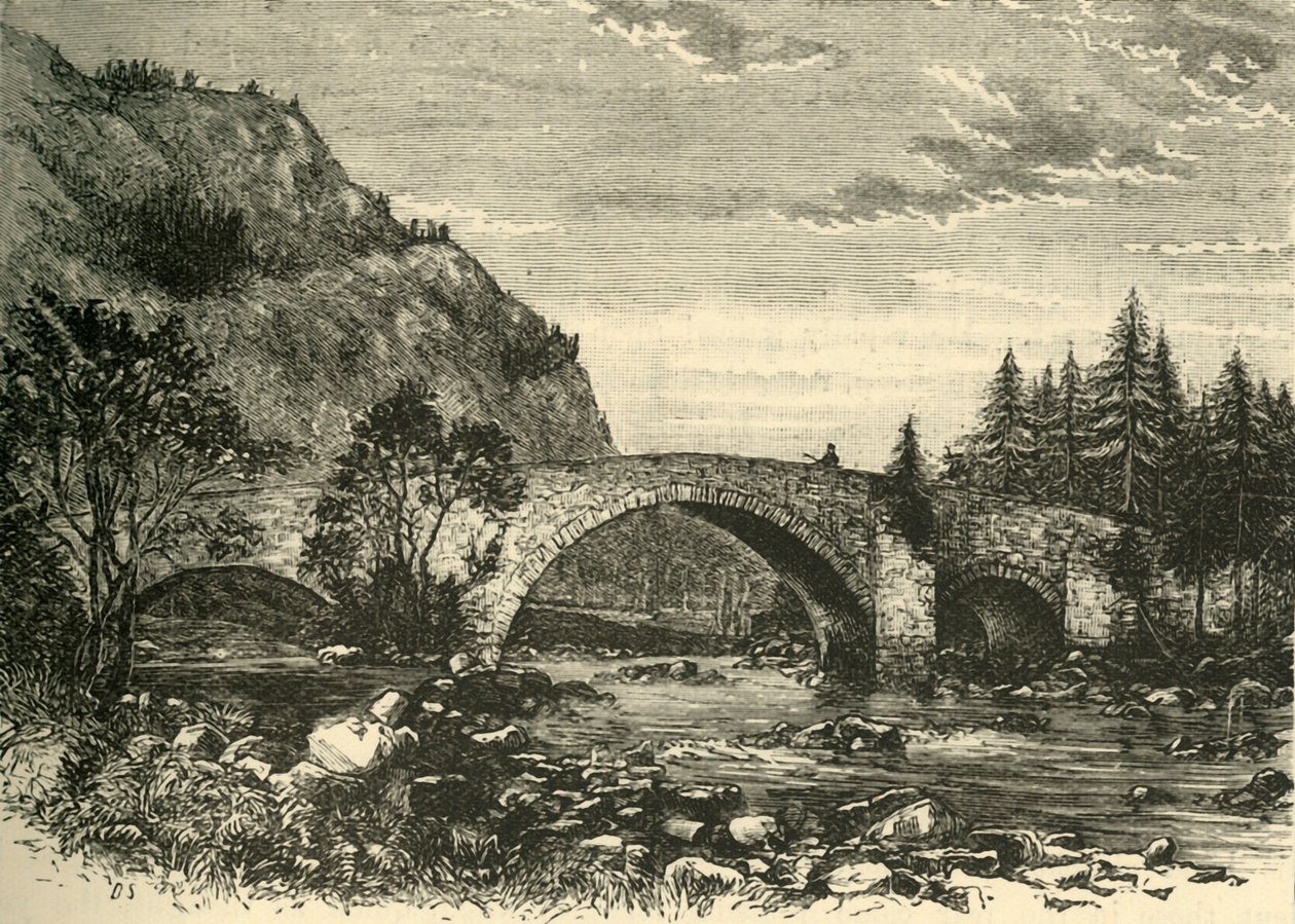 Old Bridge ved Invercauld, 1898. av Unbekannt