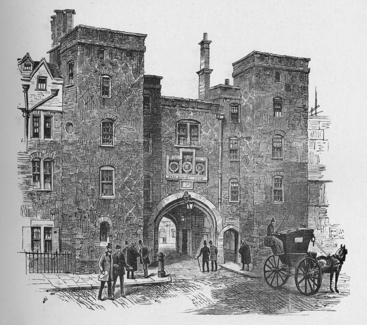 Old Gateway, Lincolns Inn, 1890 av Unbekannt