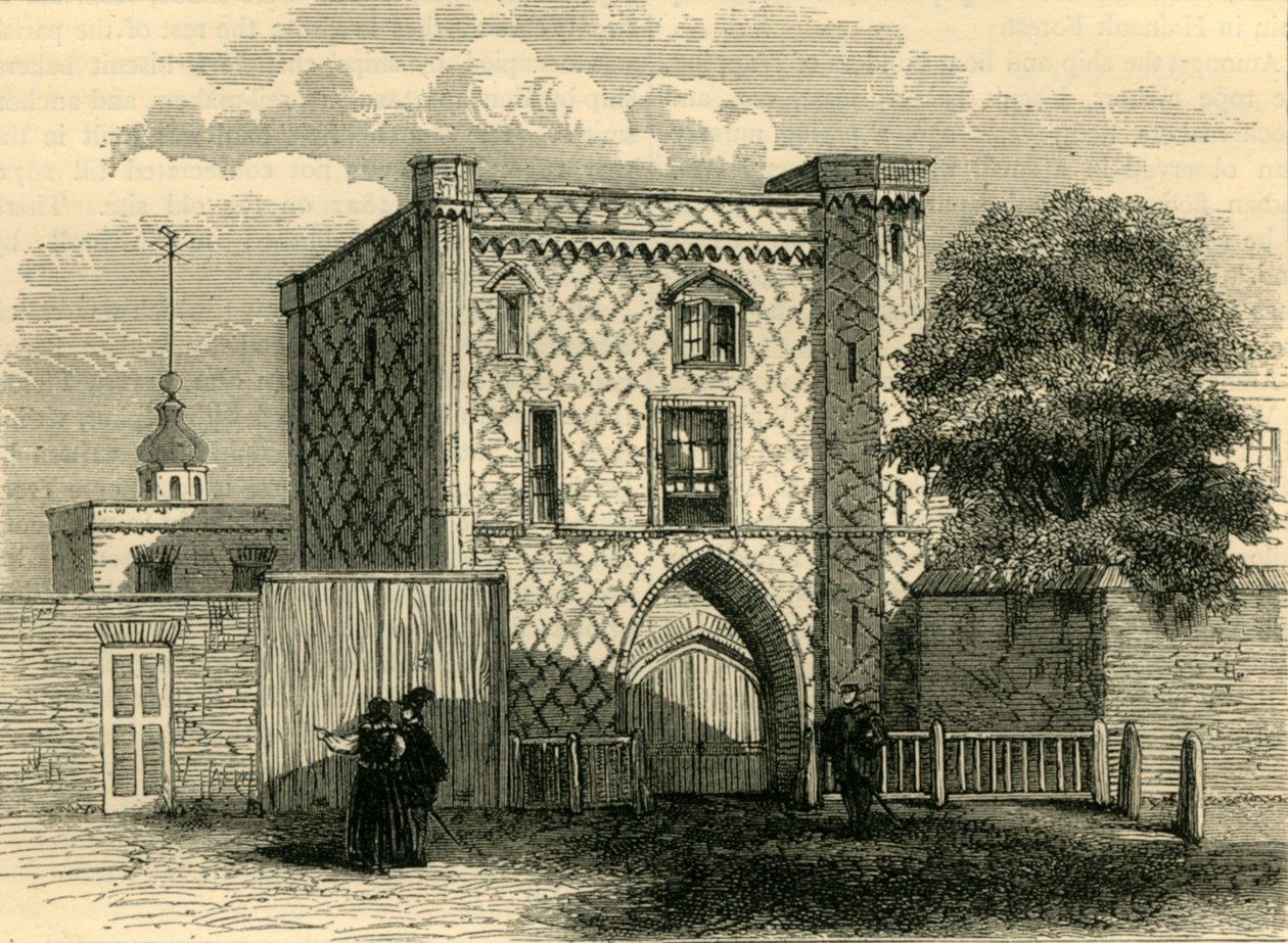 Old Gateway ved Stepney, c1872. av Unbekannt