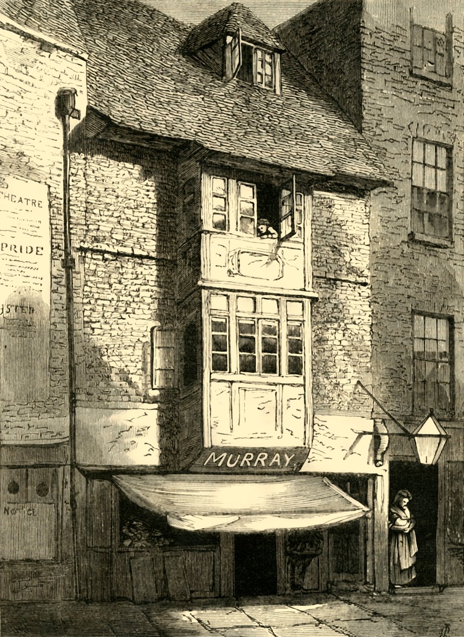 Gamle hus i Wych Street, 1881. av Unbekannt
