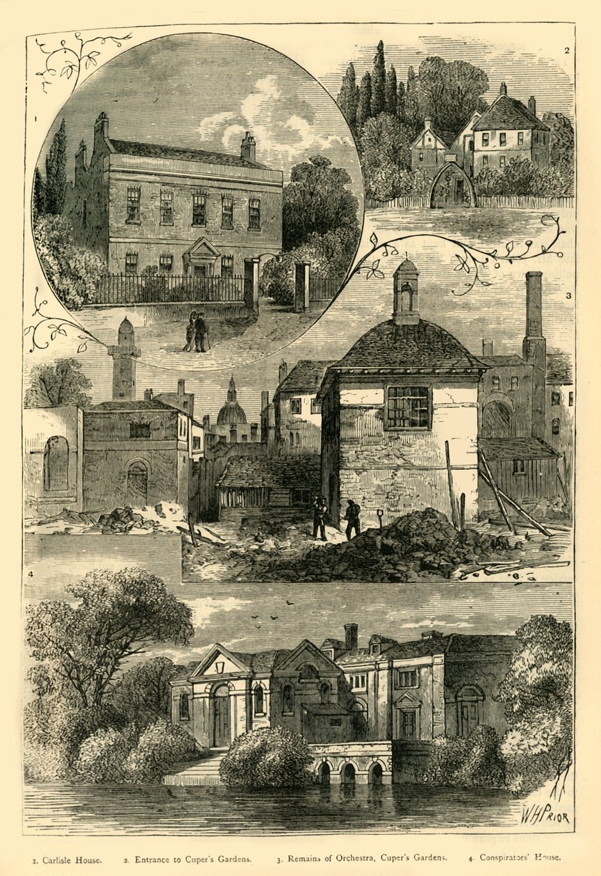 Gamle utsikter i Lambeth, c1878. av Unbekannt