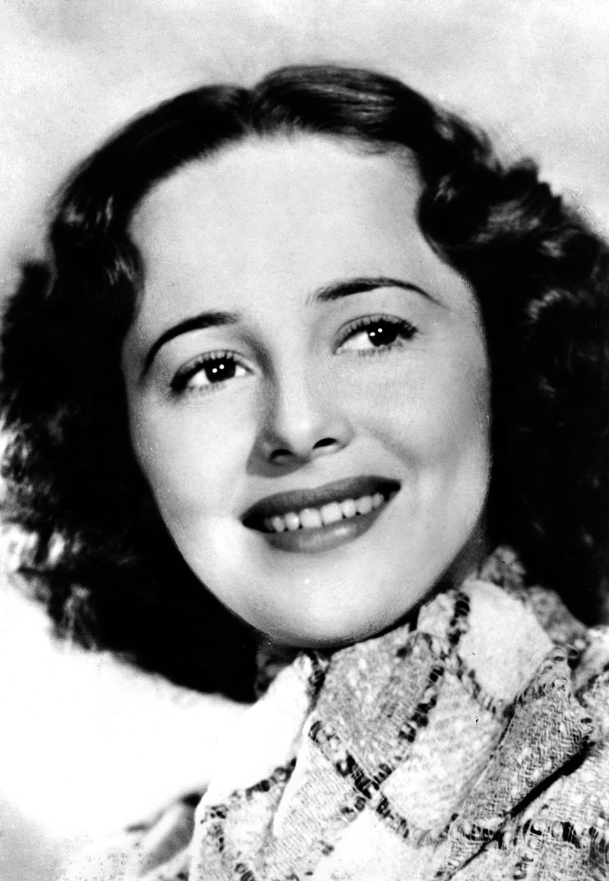 Olivia de Havilland f. 1916, amerikansk skuespillerinne, c1930-c1940s av Unbekannt