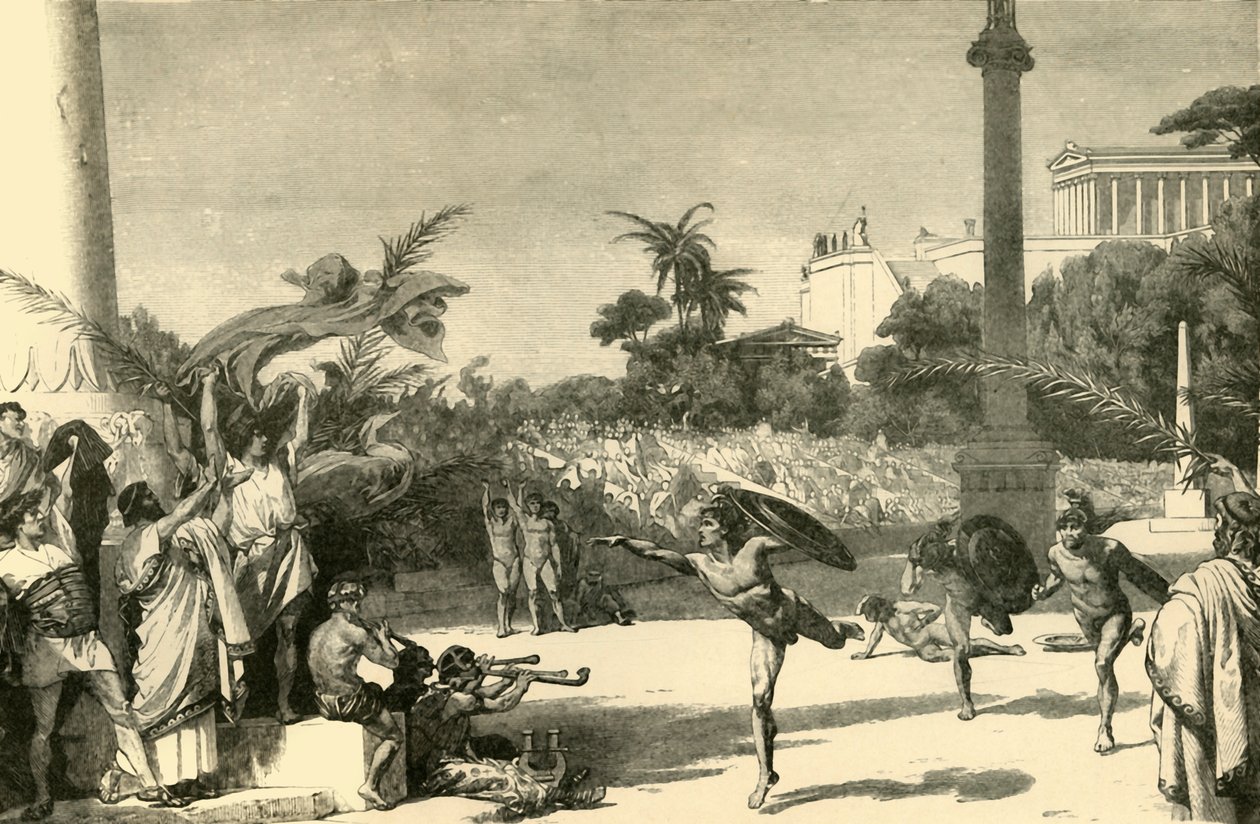 Olympiske leker, 1890. av Unbekannt