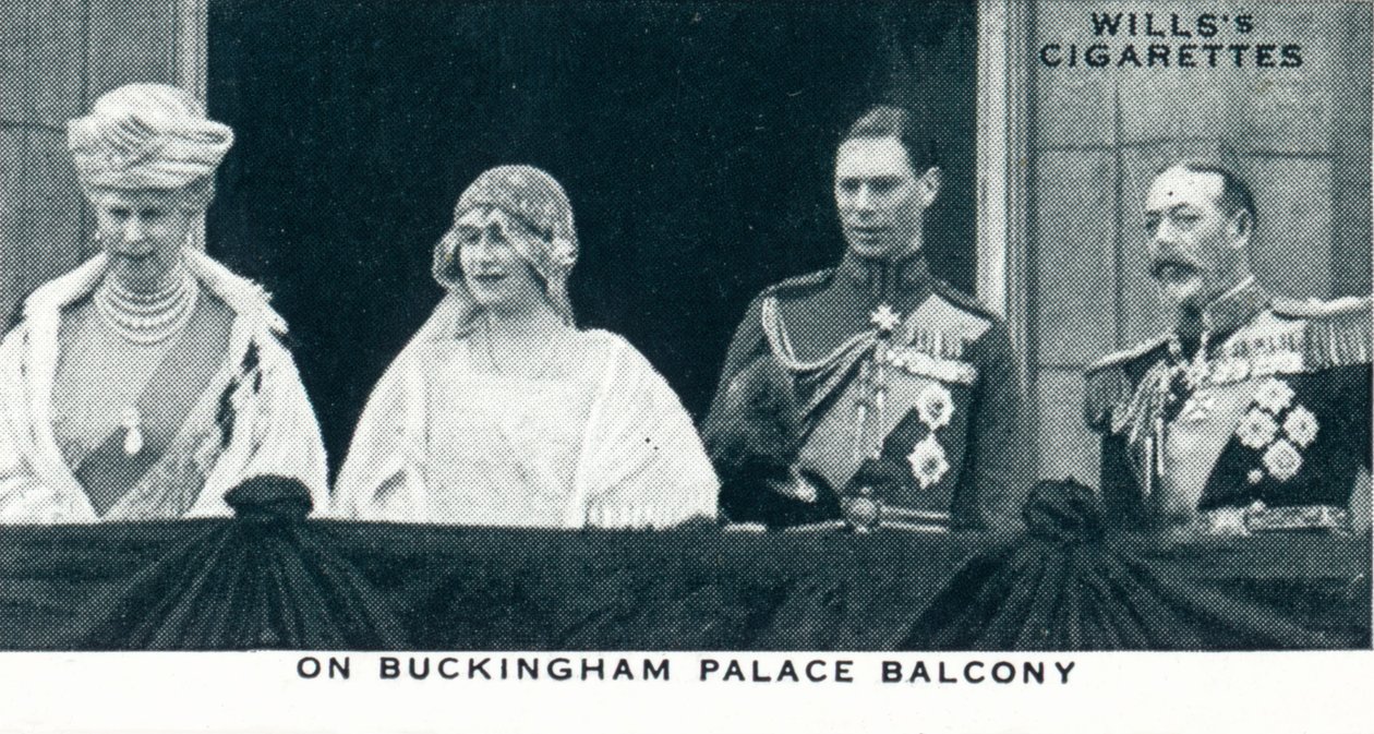 På Buckingham Palace Balcony, 1923 1937 av Unbekannt