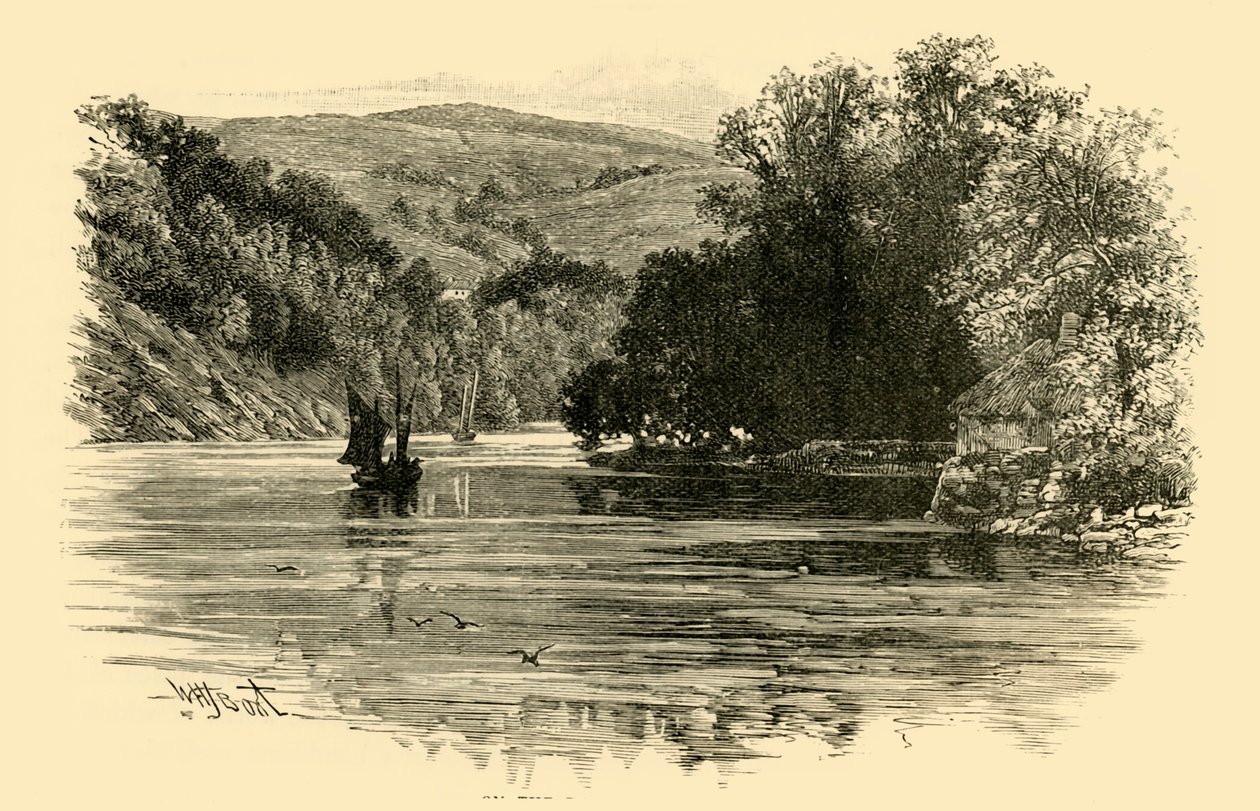 On the Dart ved Waynfleet, 1898. av Unbekannt