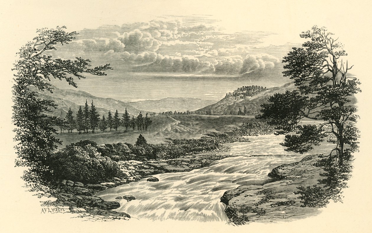 On the Dee, Skottland, ca 1890. av Unbekannt