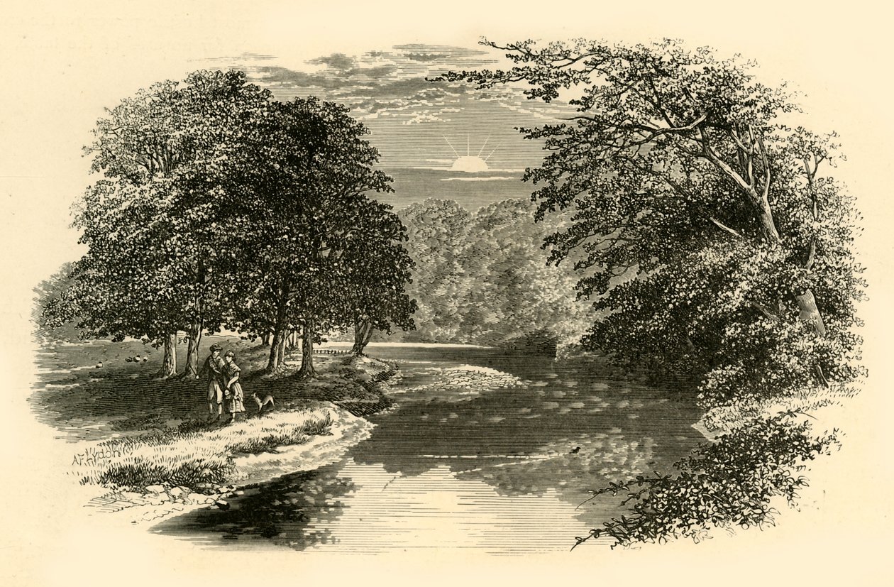 On the Doon, c1890. av Unbekannt