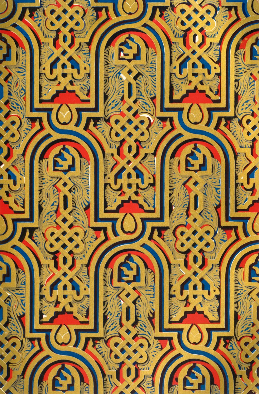 Ornamenter på paneler, Hall of Ambassadors, 1907. av Unbekannt