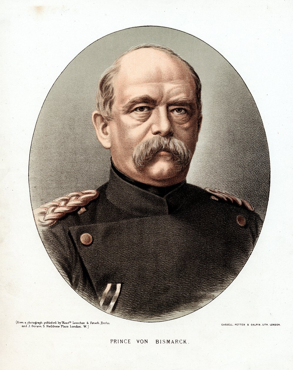 Otto von Bismarck, tysk statsmann, c1880 av Unbekannt