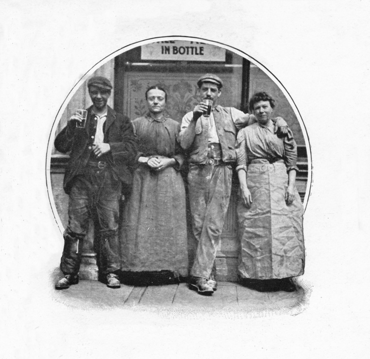 Utenfor et offentlig hus, London, c1903 1903 av Unbekannt