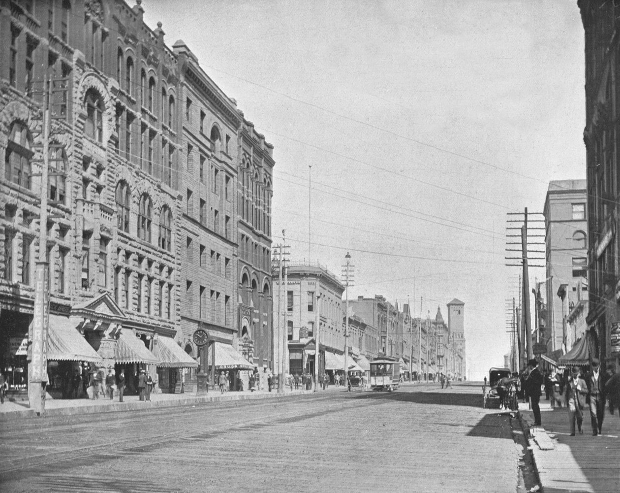 Pacific Avenue, Tacoma, Washington, USA, c1900. av Unbekannt