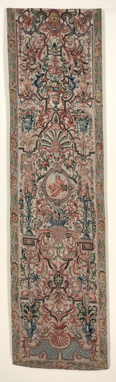 Et par håndarbeidssengeheng, ca. 1690. av Unbekannt